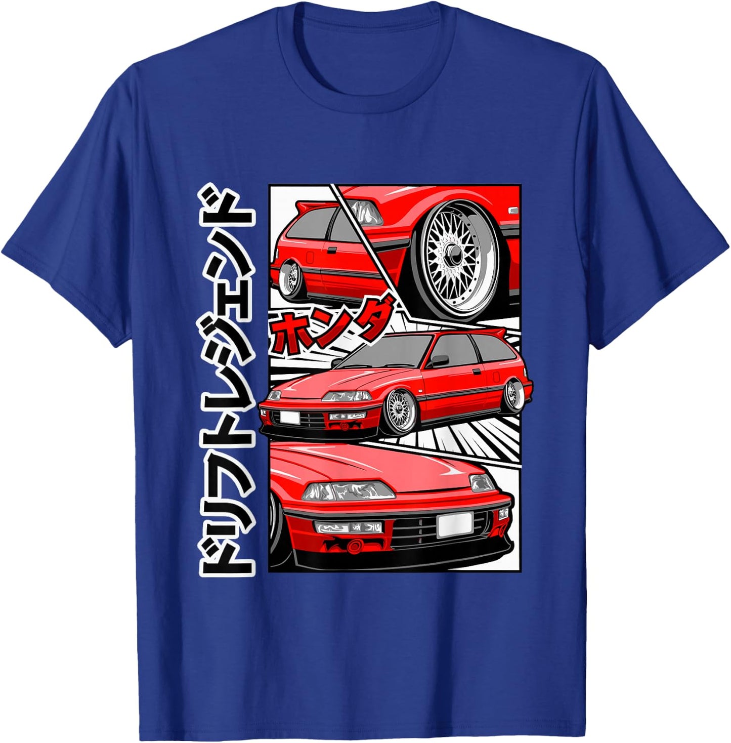 Japanese old-school JDM tuning car T-Shirt - T-Shirt | Royal