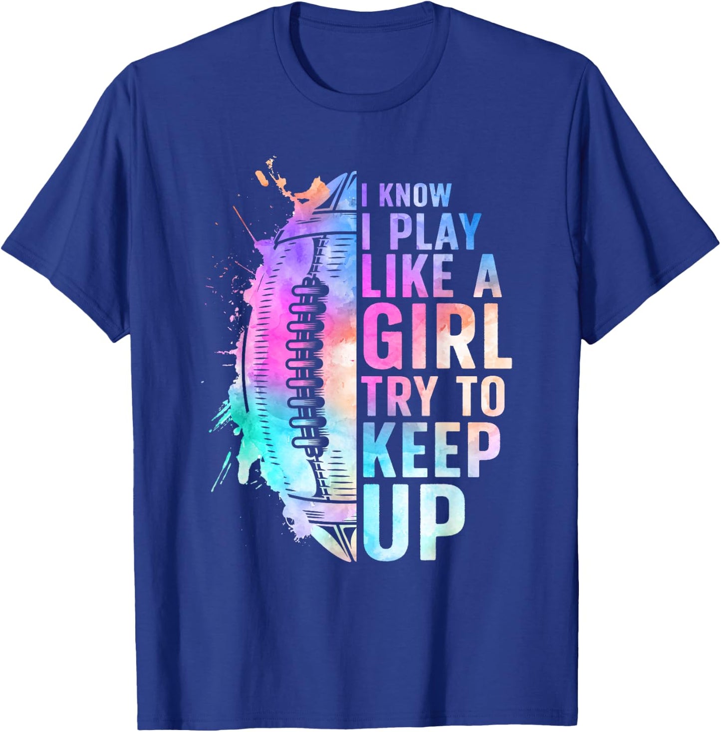 Cool Football Girls Football Player Coach Sports T-Shirt - T-Shirt | Royal