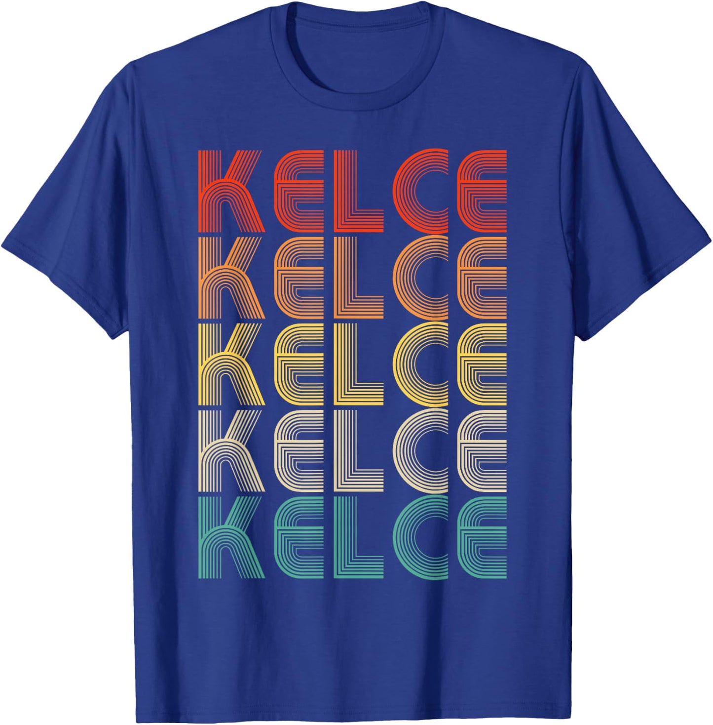 Kelce Name Personalized Vintage Retro Gifts Men Women Kids T-Shirt - T-Shirt | Royal