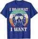 Poodle Do What I Want Funny Dog Mom Vintage Standard Poodle T-Shirt - T-Shirt | Royal