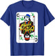 Cheech & Chong Playing Card C Of Weeds T-Shirt - T-Shirt | Royal