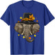 Thanksgiving Elephant Pilgrim Turkey Day Autumn Fall Tusker T-Shirt - T-Shirt | Royal