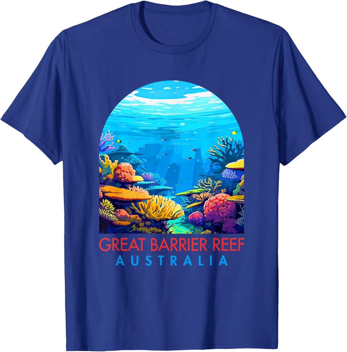 Nature Exploring Travel Great Barrier Reef National Park T-Shirt - T-Shirt | Royal