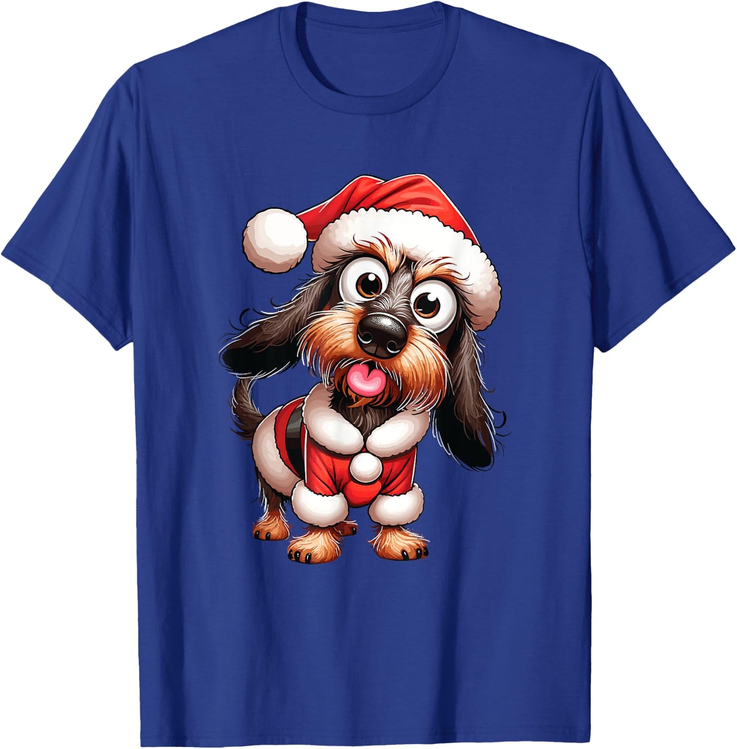 Wire-Haired Dachshund Christmas Xmas T-Shirt - T-Shirt | Royal