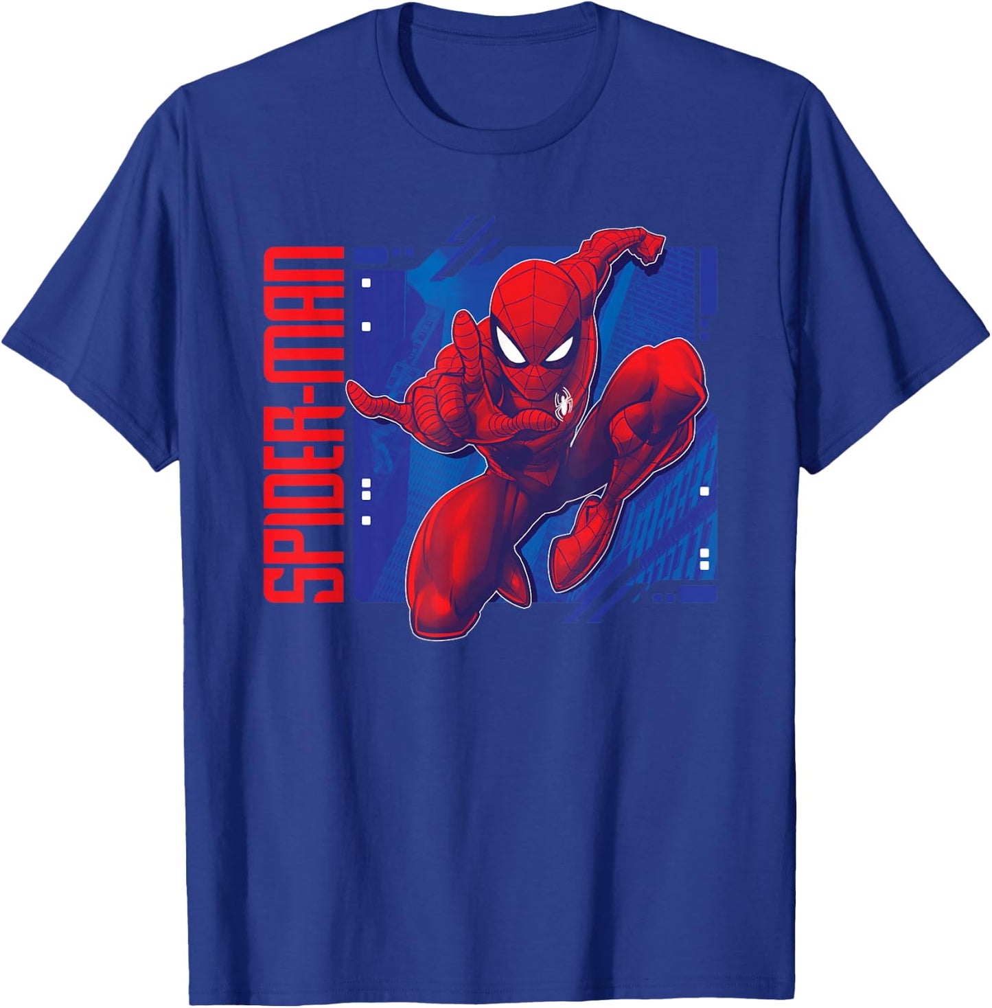 Marvel Spider-Man Leaping into Action All-Red T-Shirt - T-Shirt | Royal
