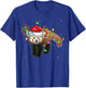 Red Panda Lover Xmas Lighting Santa Red Panda Christmas T-Shirt - T-Shirt | Royal