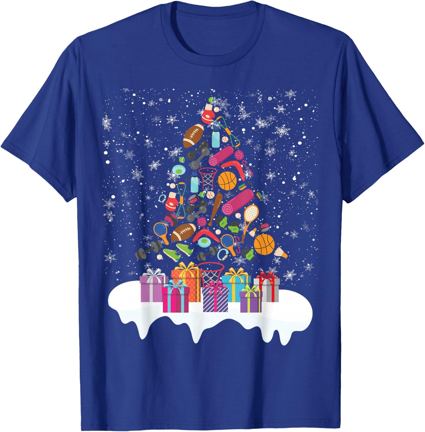 PE Teacher Christmas Tree Physical Education Xmas Party Women T-Shirt - T-Shirt | Royal