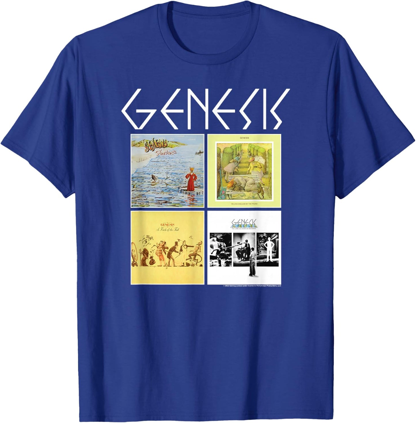 Genesis - Album Grid T-Shirt - T-Shirt | Royal