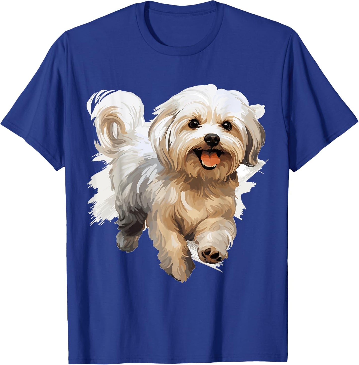 Maltese Dog Breed Pet Cute Graphic Men Women Girls Kids T-Shirt - T-Shirt | Royal