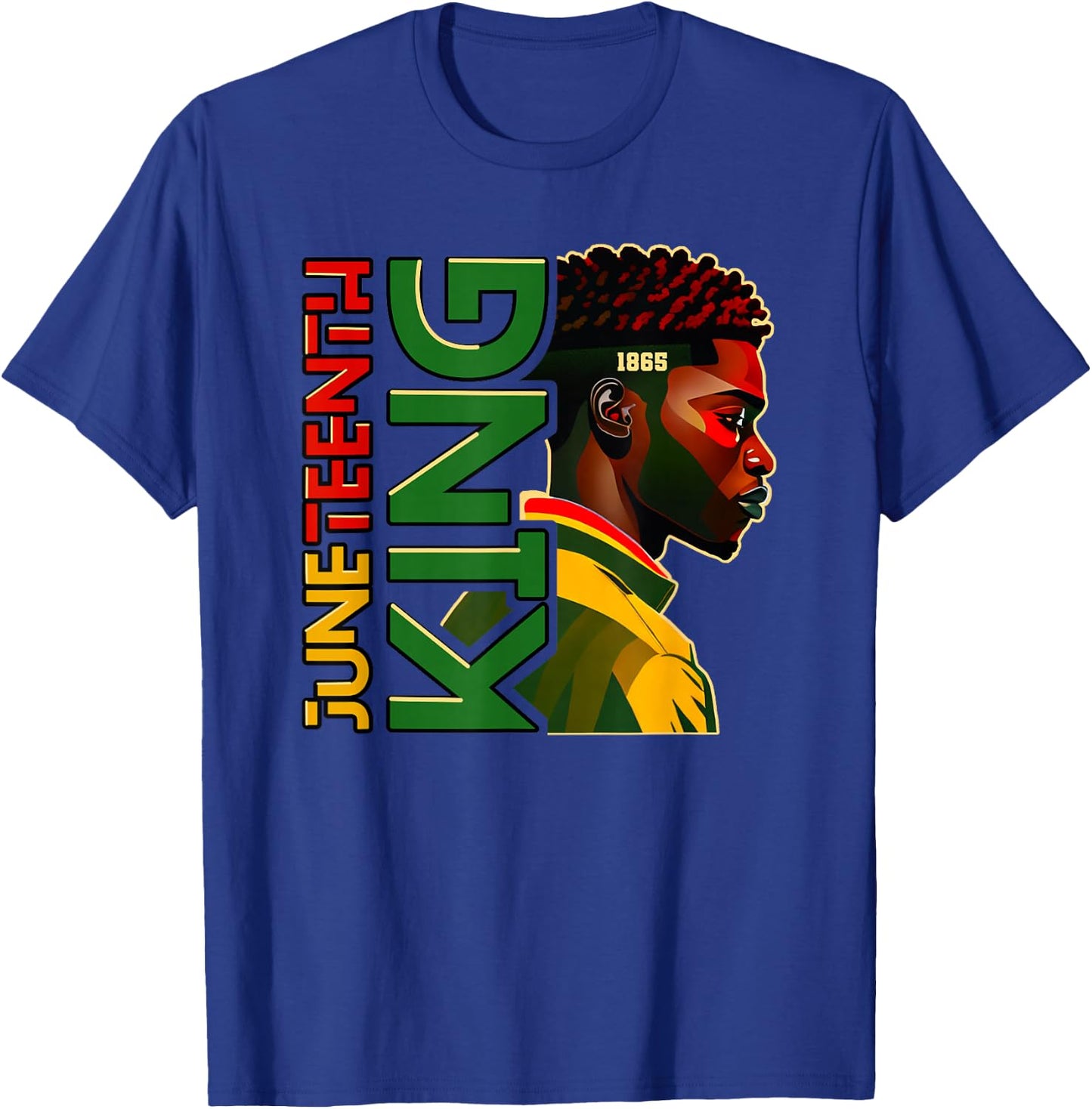 Juneteenth black King , Juneteenth Shirt , Black Men T-Shirt - T-Shirt | Royal