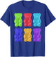 Cool Gummy Bear Art For Girls Kids Toddler Candy Gummies T-Shirt - T-Shirt | Royal