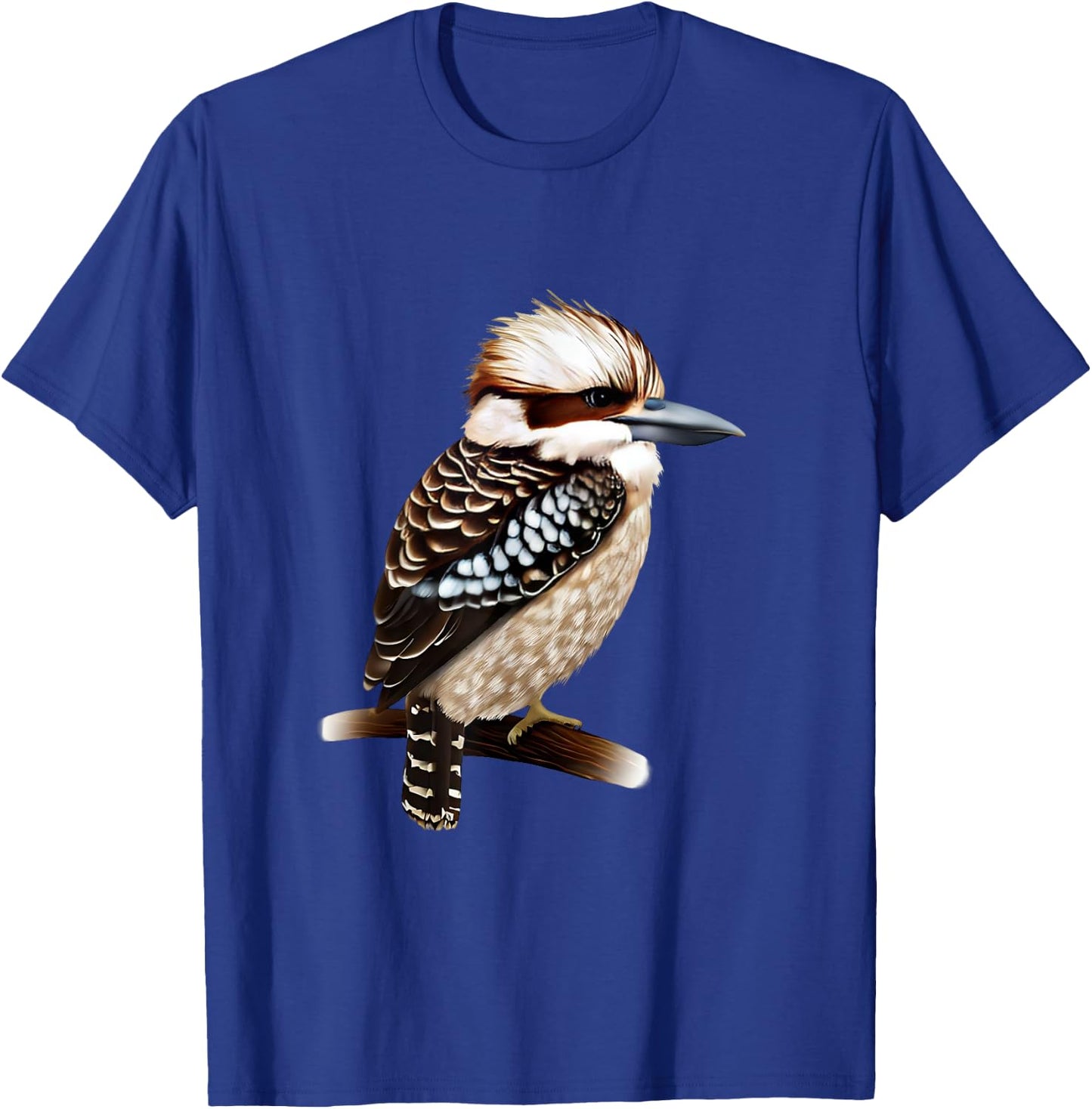 Kookaburra Bird Collection! Kookaburra Bird - -Adults and Kids - Black - Short Sleeve - - Small T-Shirt - T-Shirt | Royal