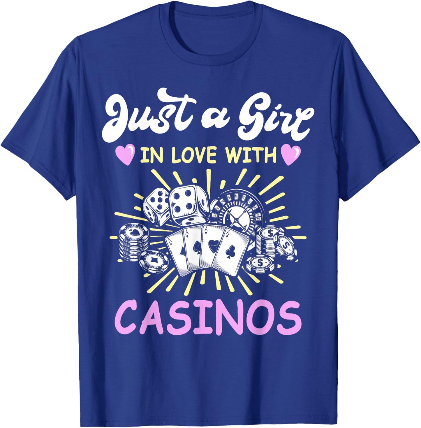 Casino Lover Casino Chips Outfit Slot Machine T-Shirt - T-Shirt | Royal