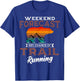 Trail Running Retro Vintage Weekend Forecast Runner Sport T-Shirt - T-Shirt | Royal