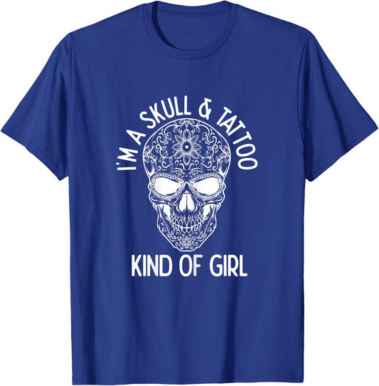 Ich bin ein Skull & Tattoo Kind of Girl Tattoo Lover Skirt T-Shirt - T-Shirt | Royal