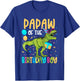 Papaw Of The Birthday Boy Family Matching Dinosaur Squad T-Shirt - T-Shirt | Royal