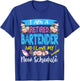 I Am A Retired Bartender And I Love My New Schedule Floral T-Shirt - T-Shirt | Royal