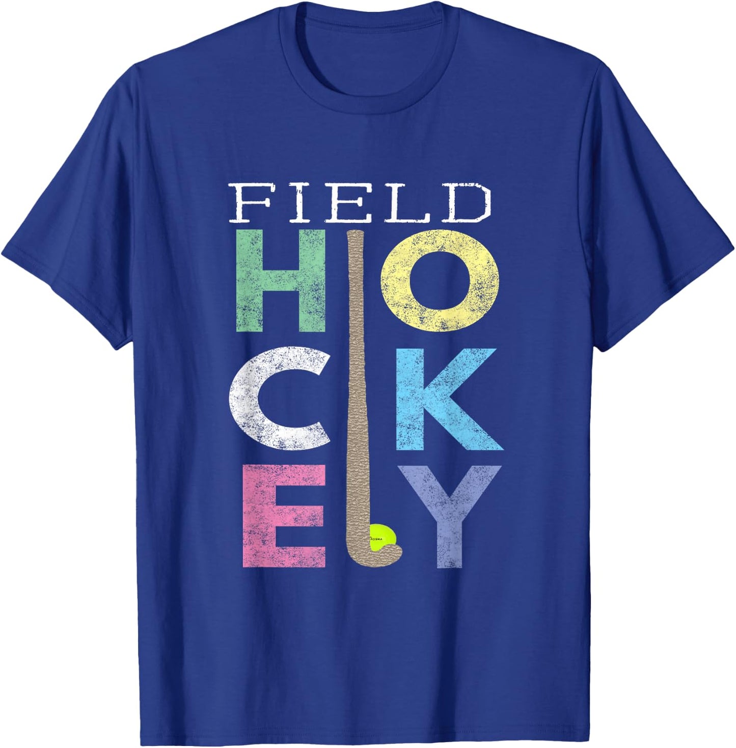 Girls Love Field Hockey Fun Birthday Gift product T-Shirt - T-Shirt | Royal