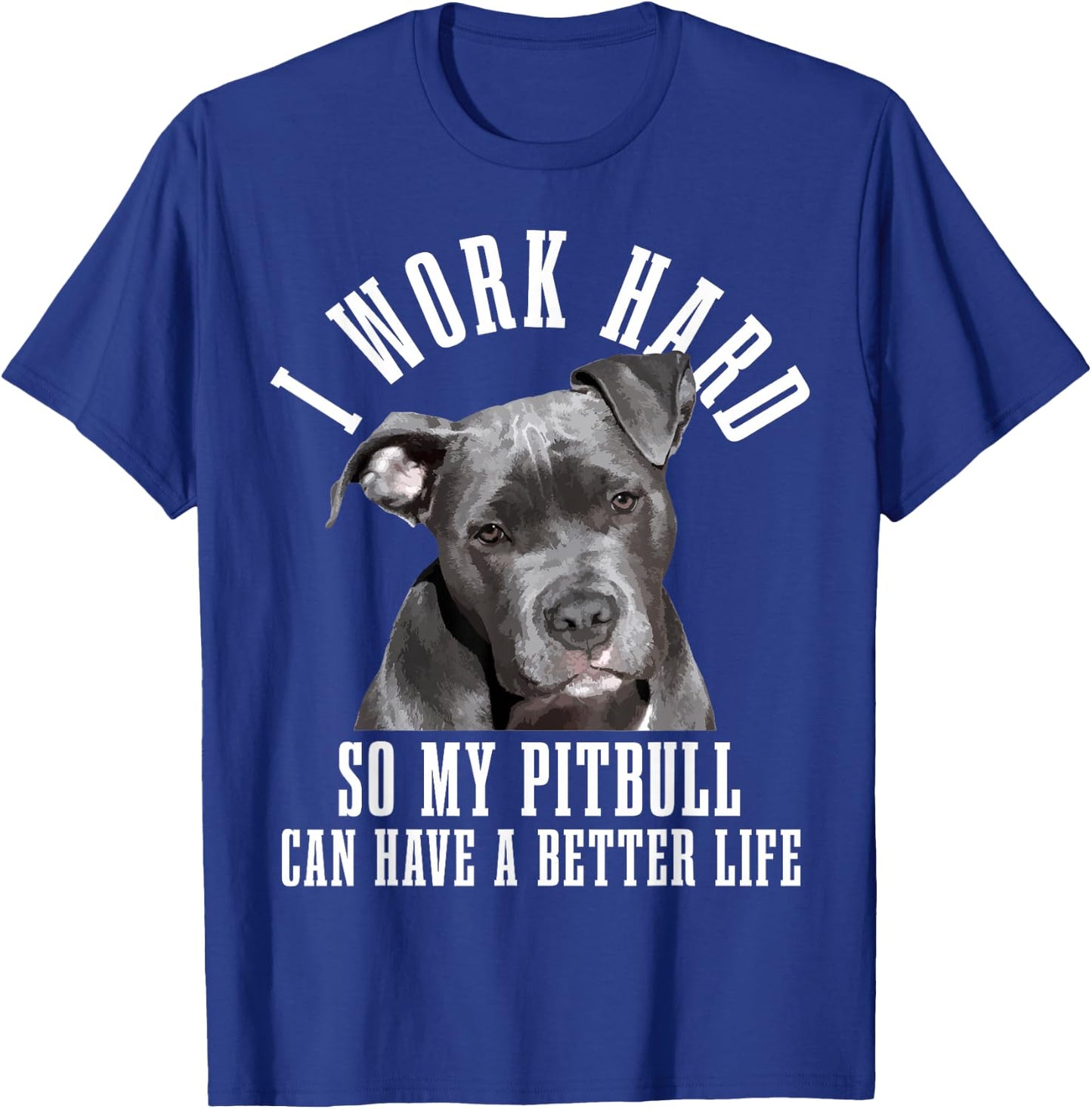 Pitbull Mama Dog Dad Funny Pitbull T-Shirt - T-Shirt | Royal