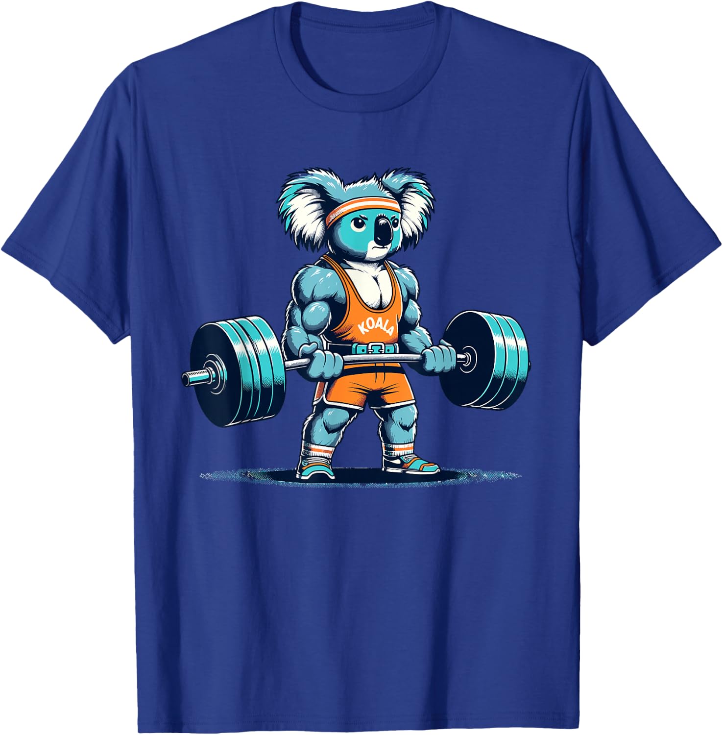 Fitness Gym Koala Bodybuilding Weightlifting koala workout T-Shirt - T-Shirt | Royal