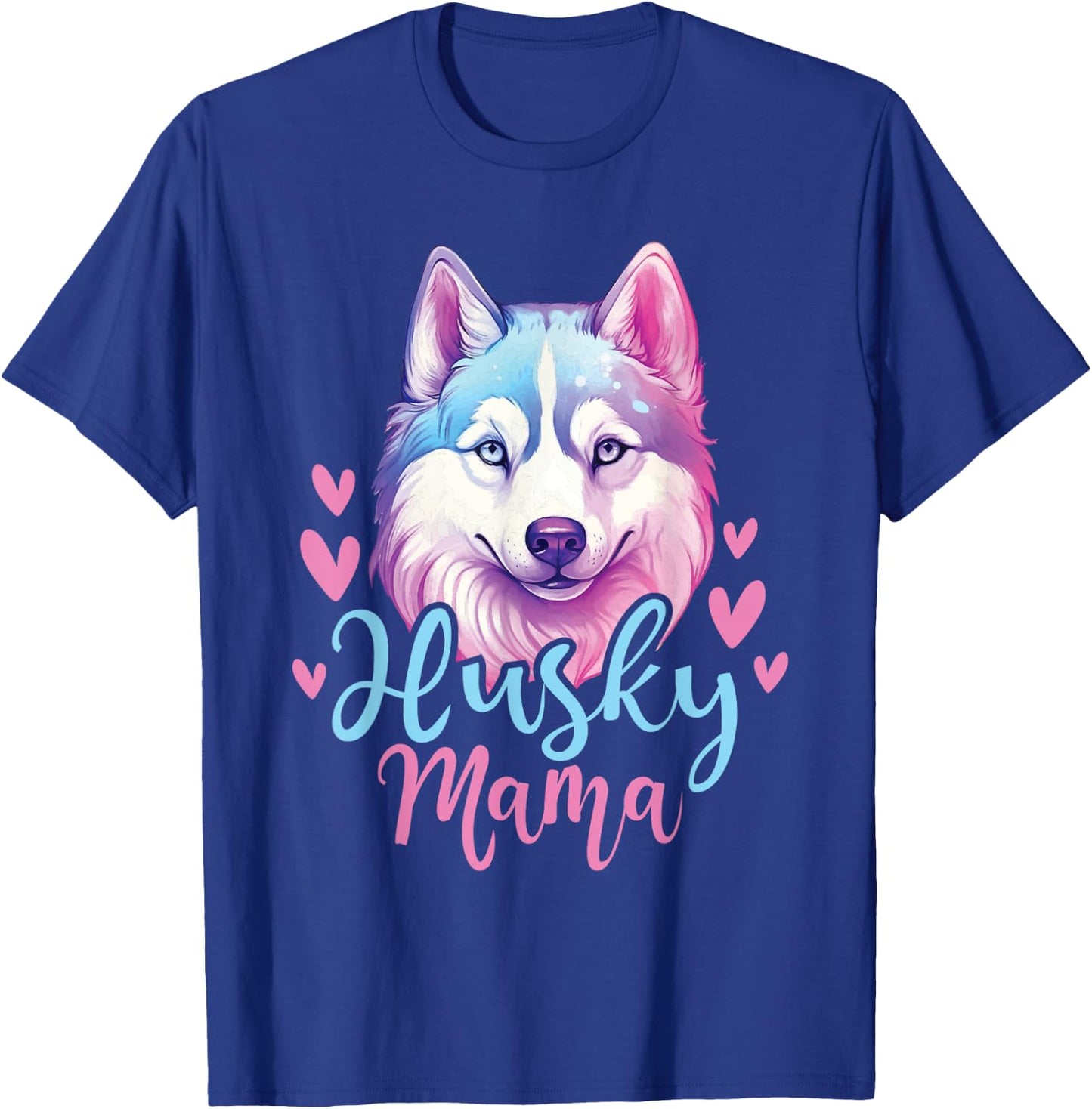 Husky Mama - Siberian Husky Dog Owner Pet Animal Lover T-Shirt - T-Shirt | Royal