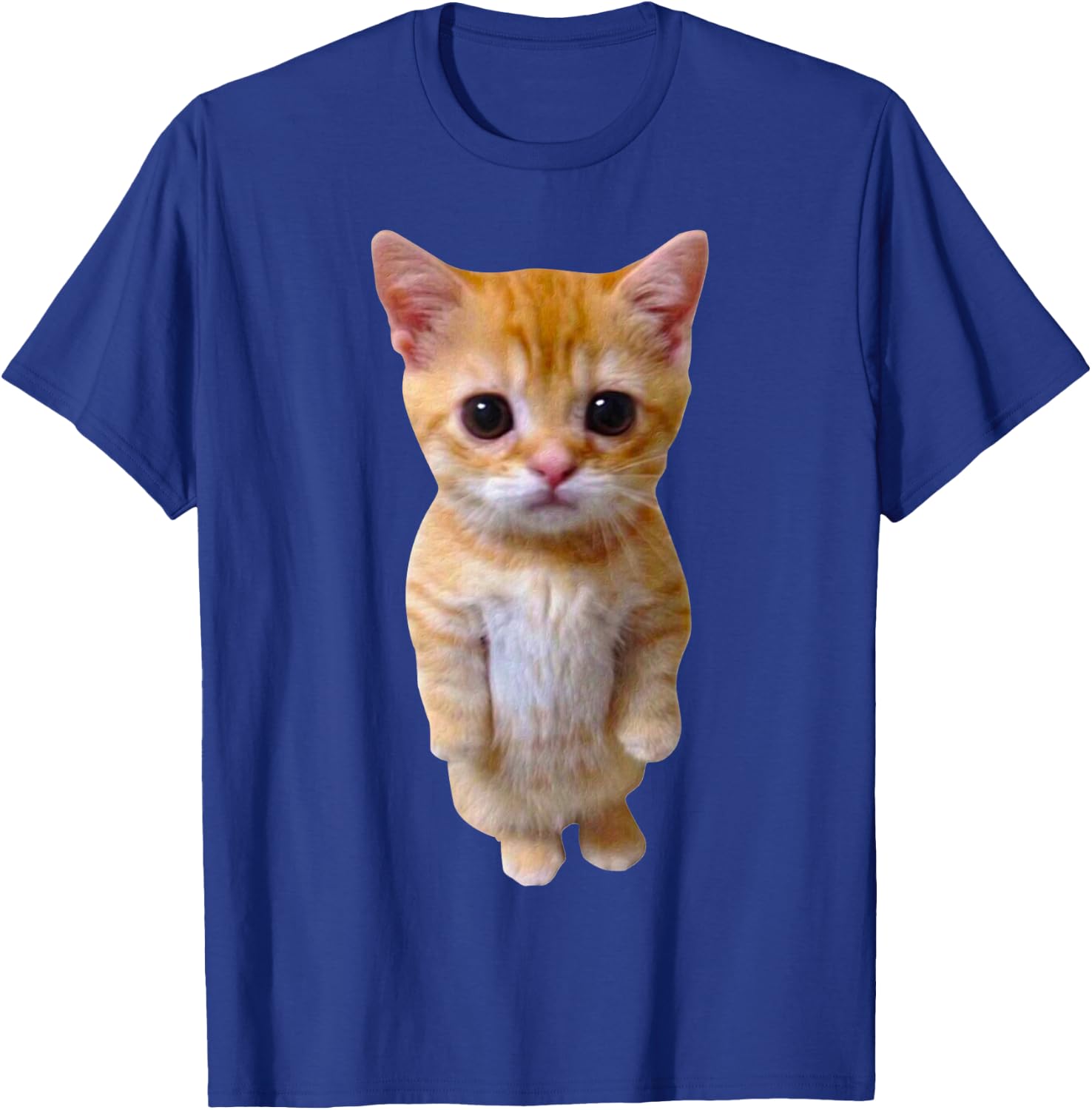 El Gato Meme Sad Crying Cat Munchkin Kitty Meme Trendy Small T-Shirt - T-Shirt | Royal