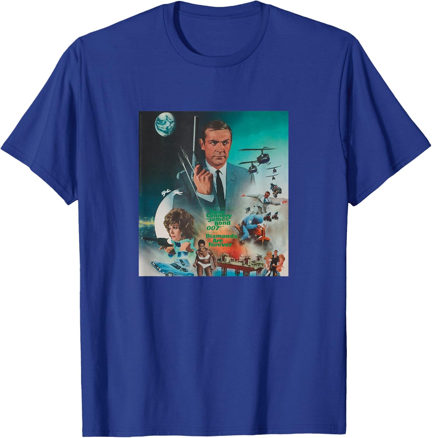 Official James Bond 007 Diamonds are Forever T-Shirt - T-Shirt | Royal