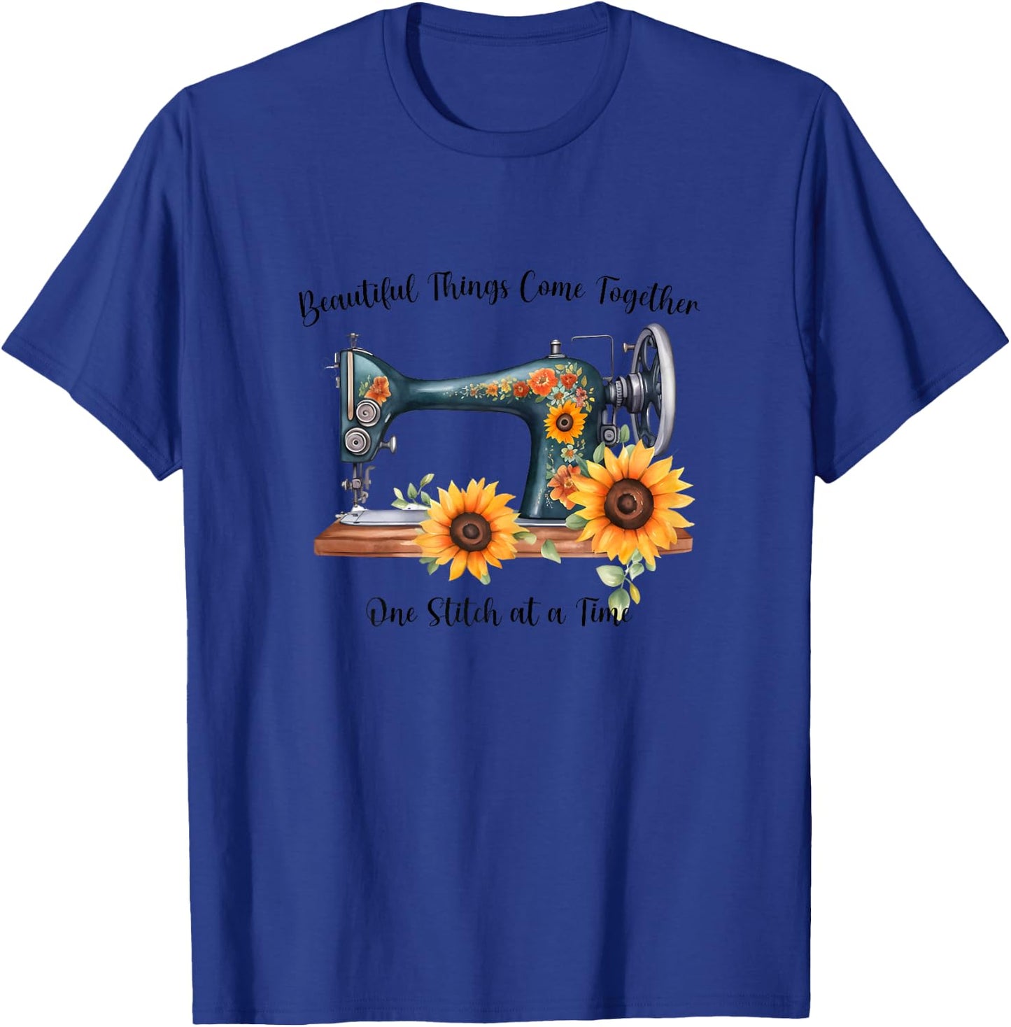 Quilting Yarn Graphic Design Seamstress Sewing Themed T-Shirt - T-Shirt | Royal