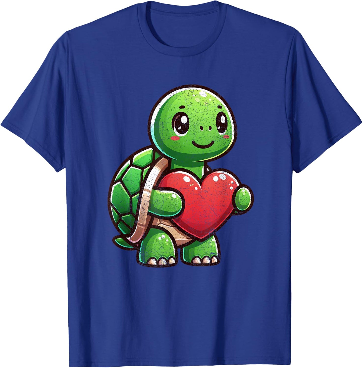 Valentines Turtle Heart Lover Funny Boys Girls Kids Men T-Shirt - T-Shirt | Royal