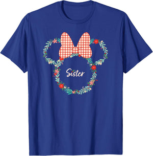 Disney Minnie Mouse Christmas Family Vacation Trip Sister T-Shirt - T-Shirt | Royal