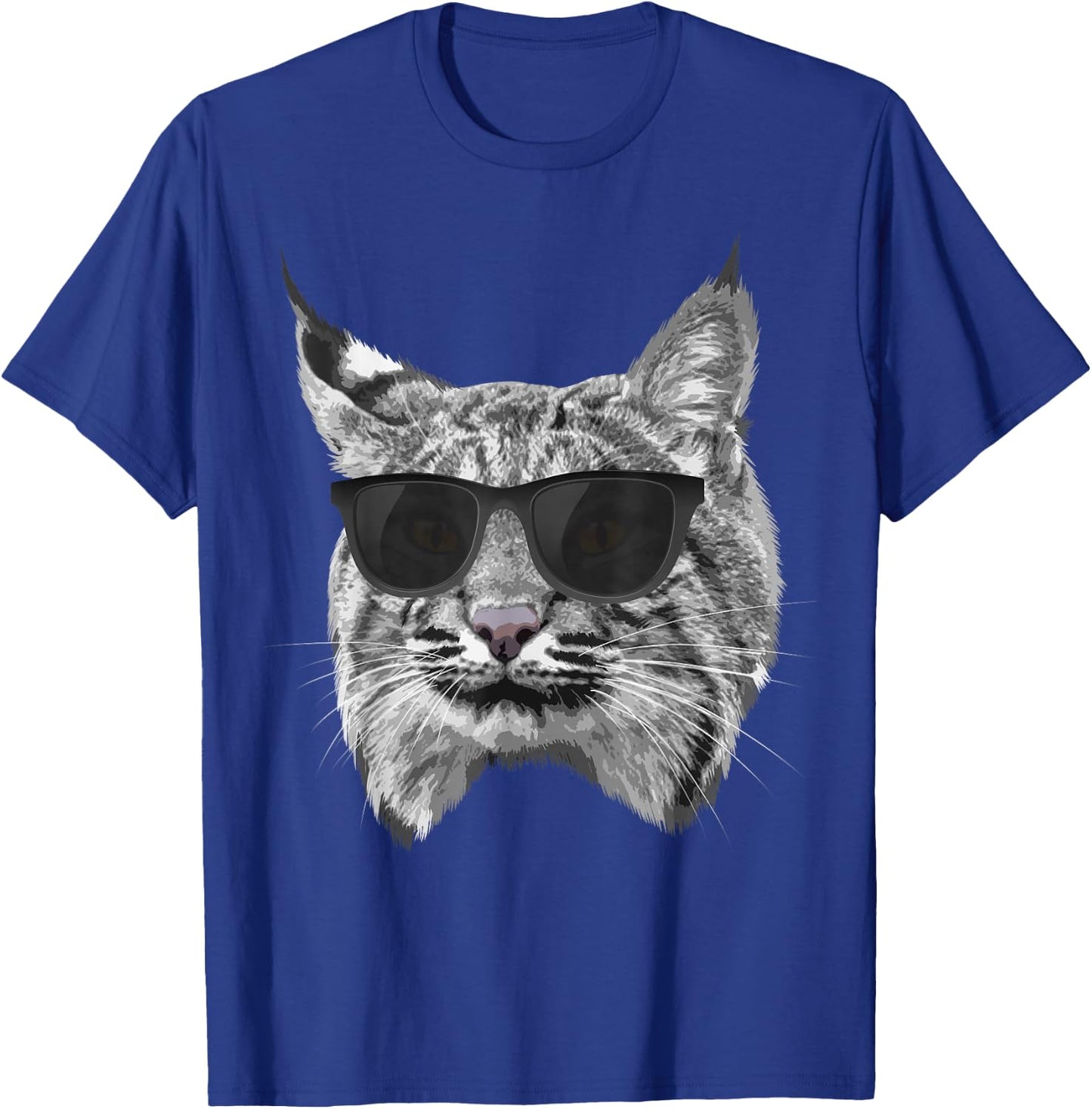 Cool Bobcat Women Bobcats Sunglasses Animal Lover T-Shirt - T-Shirt | Royal