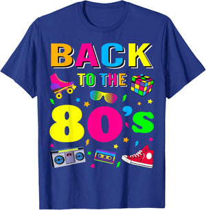 80s Retro Motto I Love 80's T-Shirt - T-Shirt | Royal