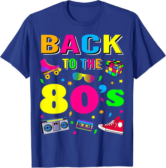 80s Retro Motto I Love 80's T-Shirt - T-Shirt | Royal