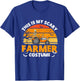 Funny Skeleton This Is My Scary Farmer Halloween Costume T-Shirt - T-Shirt | Royal