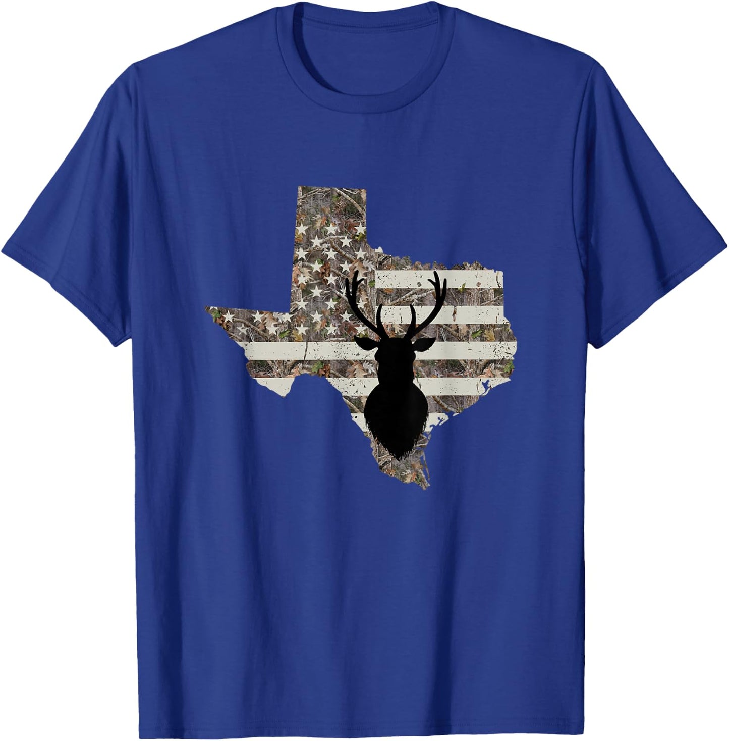 Texas Whitetail Deer Hunting T-Shirt - T-Shirt | Royal