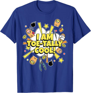 I Am Toe-Tally Cool! Toe Surgery Gifts & Funny Amputated Toe T-Shirt - T-Shirt | Royal