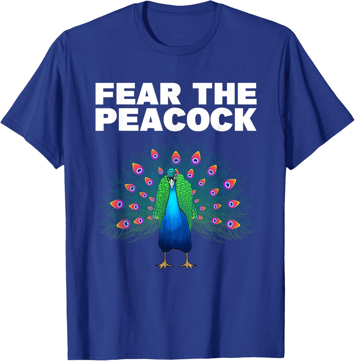 Funny Peacock Art Women Kids Peafowl Peacock Lover T-Shirt - T-Shirt | Royal