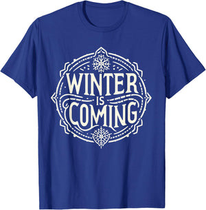 Dreamz Unlimited Men's Winter Snowflake Design , Black, Small T-Shirt - T-Shirt | Royal
