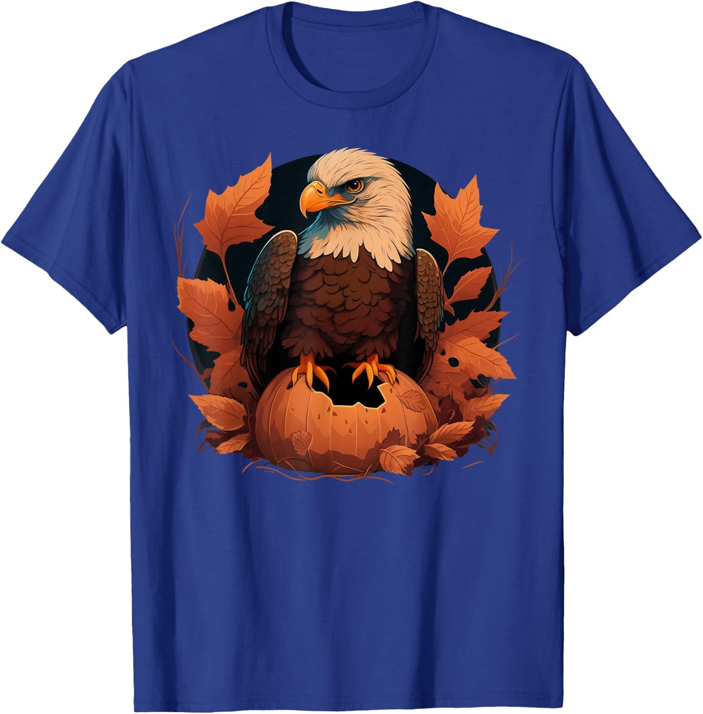 Pumpkin Eagle costume on Eagle Halloween T-Shirt - T-Shirt | Royal