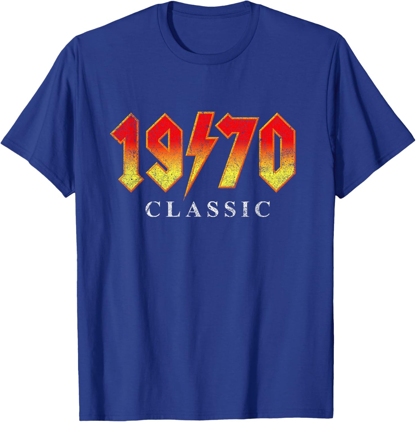1970 Classic Vintage Rock Band Concert style 52nd Birthday T-Shirt - T-Shirt | Royal