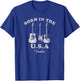Fender Guitar Born in the USA Centered T-Shirt - T-Shirt | Royal