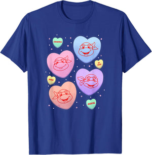 Teenage Mutant Ninja Turtles Valentine's Day Candy Hearts T-Shirt - T-Shirt | Royal