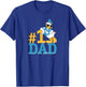 Disney Donald Duck Number One Dad Sunglasses Father's Day T-Shirt - T-Shirt | Royal