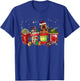 Cute Blood Hound Dog Christmas Coffee Pajamas Xmas T-Shirt - T-Shirt | Royal