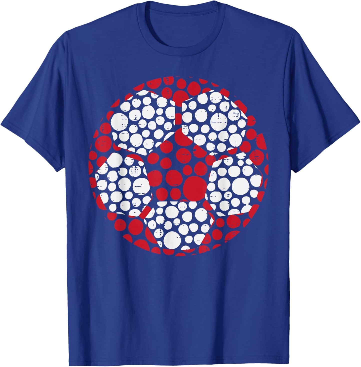 Soccer Ball Dots Football International Dot Day Men Boys Kid T-Shirt - T-Shirt | Royal