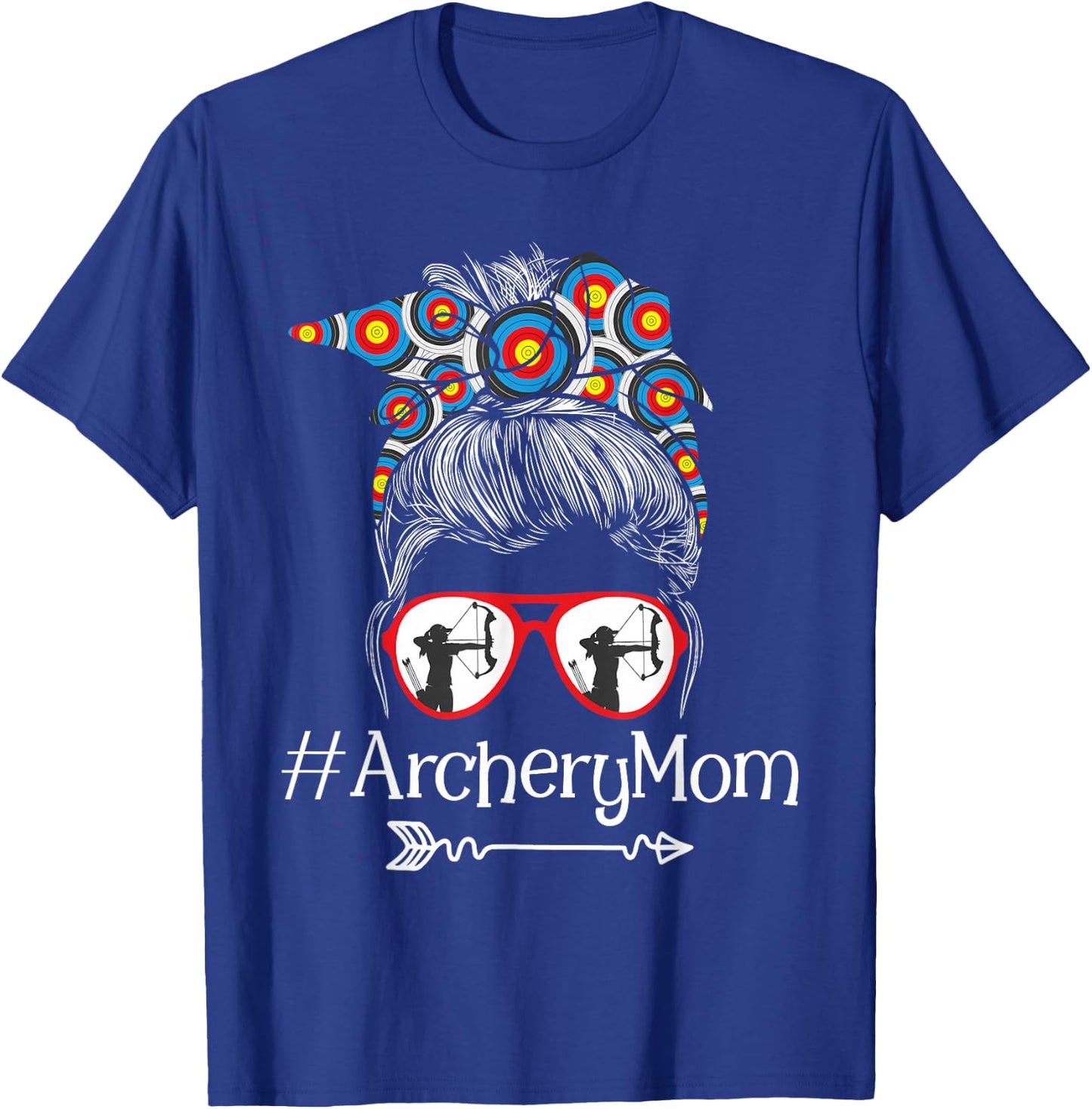 Archery Mom - Mothers Day Bowhunter Archer Bowman Bows Small T-Shirt - T-Shirt | Royal