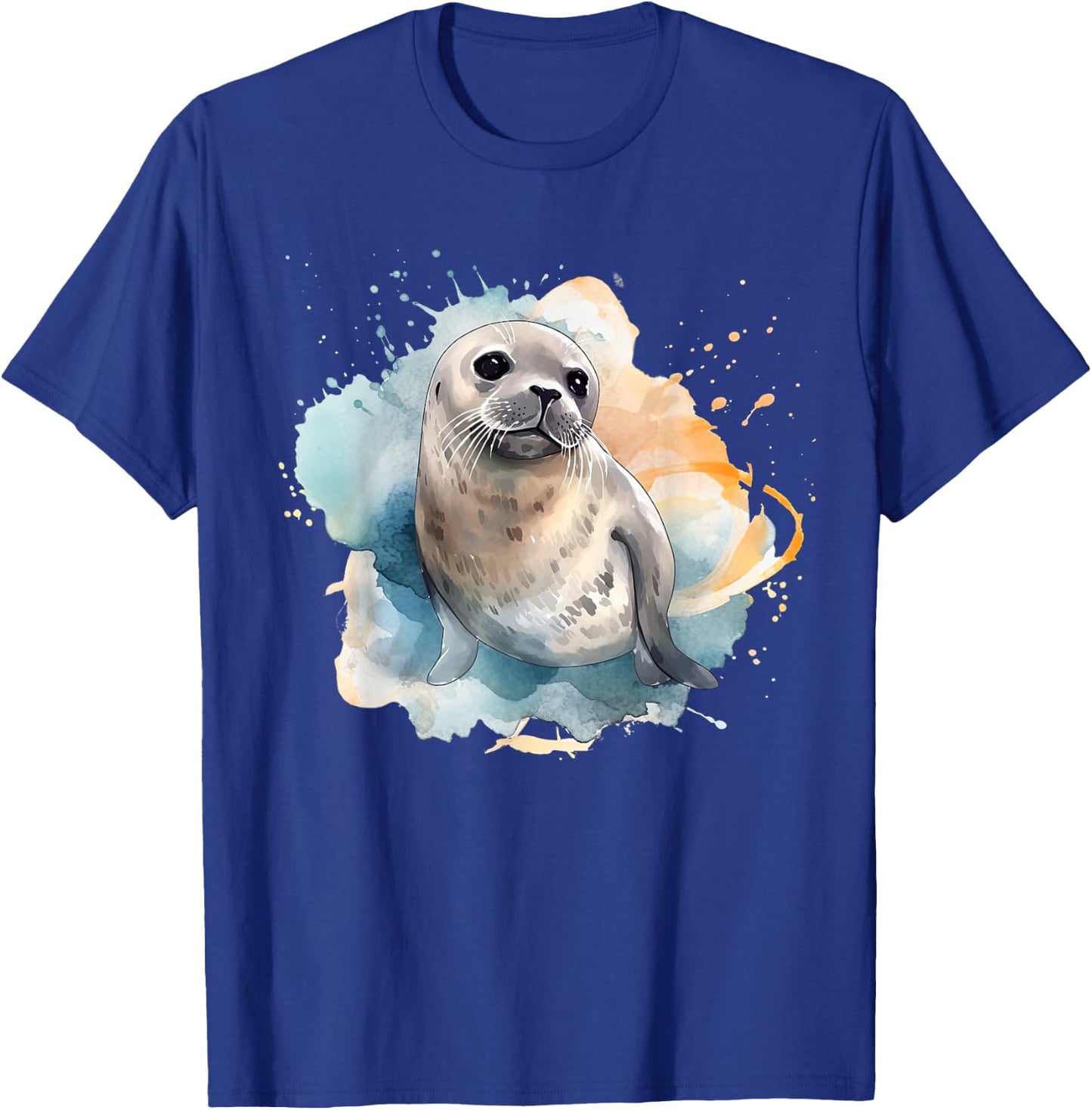 Seal Watercolor Sea Lion T-Shirt - T-Shirt | Royal