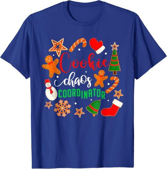Cookie Chaos Coordinator Cookie Chaos Coordinator Funny Cookie Bake T-Shirt - T-Shirt | Royal