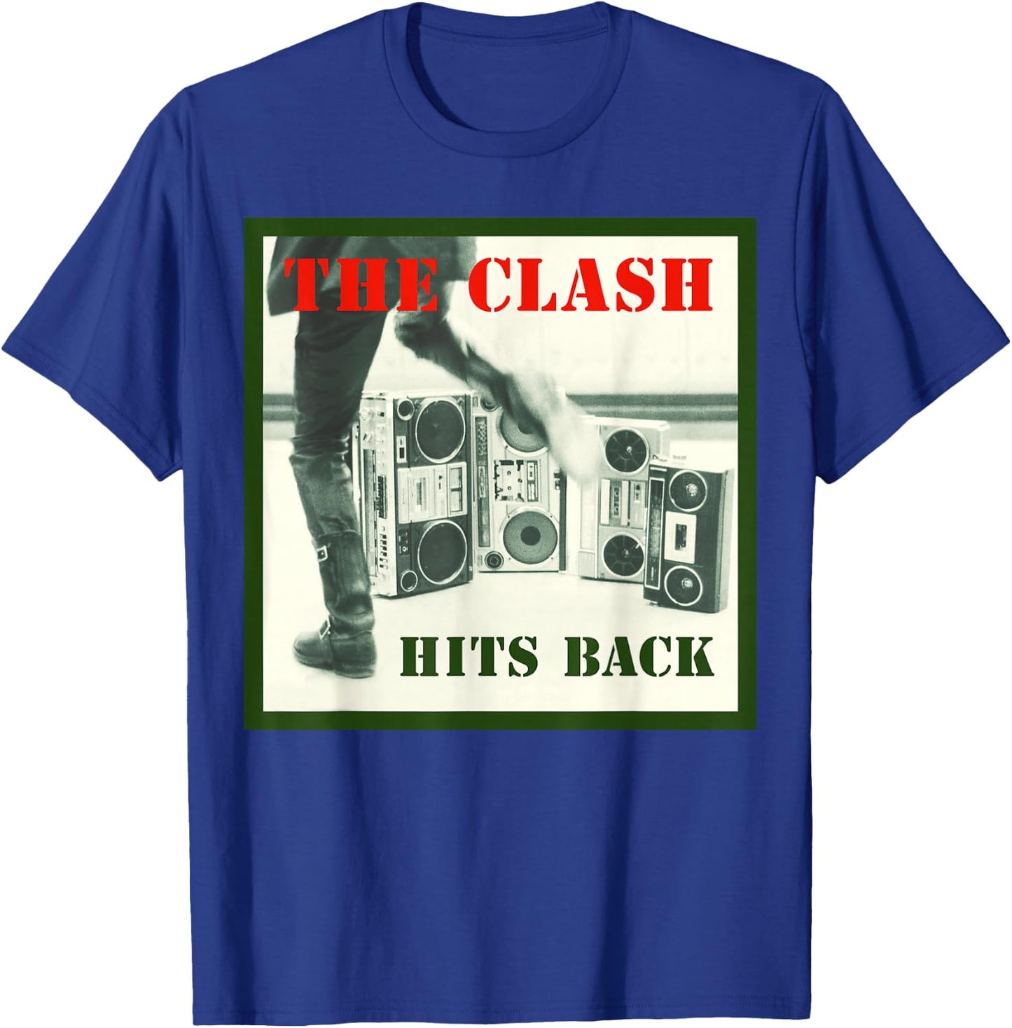 The Clash - Album Cover Hits Back T-Shirt - T-Shirt | Royal