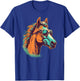 Funny looking Horse Face with Sunglasses T-Shirt - T-Shirt | Royal
